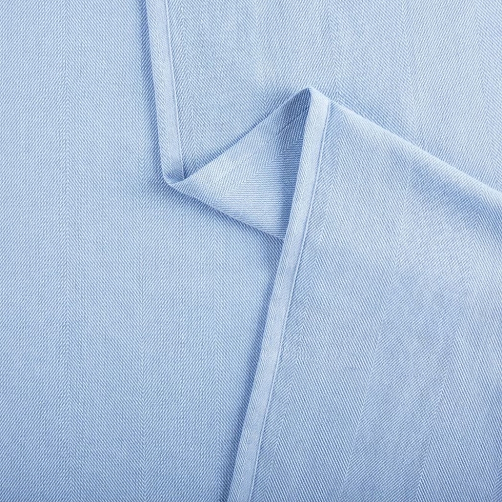 Margarita 70 in. W X 70 in. L Lapis Blue Textured Cotton Tablecloth - Picture 4 of 7